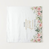 Elegantes Rosenrot Rosengrün Gold 16. Geburtstag Wandteppich (Vorderseite (Horizontal))