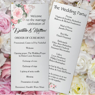 Elegantes Rosenspiel auf Silberhochzeit Programm