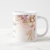 Elegantes Roses Spring Blossom Save the Date Jumbo-Tasse (Rechts)