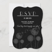 Elegantes Ross und Buggy Hochzeit Brautparty Einladung (Rückseite)