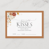 Elegantes Rost Orange Brautparty Game Encl Begleitkarte (Vorderseite)