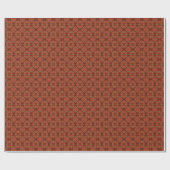 Elegantes Rostmuster Geschenkpapier (Flach)