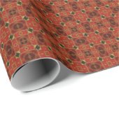 Elegantes Rostmuster Geschenkpapier (Rolleneckpunkt)