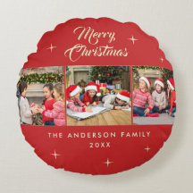 Elegantes Rot-Gold-Frohe-Weihnachten-3-Foto-Collag