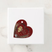 Elegantes Rot-Gold Modernes Viktorianisches Weihna Geschenkanhänger (Beispiel)