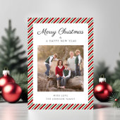 Elegantes Rot-Grün-Foto Weihnachten