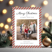 Elegantes Rot-Grün-Foto Weihnachten