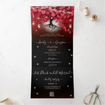 Elegantes Rot Pink auf Schwarz Herzblatt Hochzeit