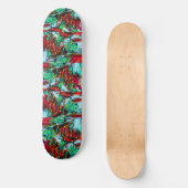 Elegantes Rot und Blau-Skateboard Skateboard (Vorderseite)