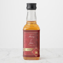 Elegantes Rot und Gold