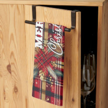 Elegantes Rot und Gold Festival Kariert