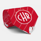 Elegantes Rot und Weiß Krawatte (Gerollt)