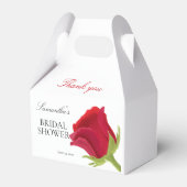 Elegantes Rote Rose Brautparty Geschenkschachtel (Vorderseite)