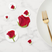 Elegantes Rote Rose Brautparty Konfetti (Gruppe)