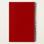 Elegantes Rote Rosen-Diary-Notebook Notizblock (Rückseite)