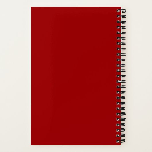 Elegantes Rote Rosen-Diary-Notebook Notizblock (Rückseite)