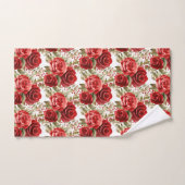 Elegantes Rote Rosen Handtuch Set (Handtuch)