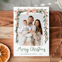 Elegantes Roter Streifen Bow Greenery 4 Foto