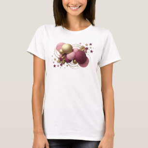 Elegantes rotes ABSTRACT ART Statement T-Shirt