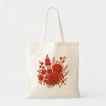 Elegantes rotes Blumenbouquet mit romantischen Ros