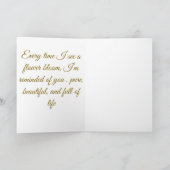 Elegantes rotes Blumenstrauß-Rosendesign Ankündigung (Innenseite)