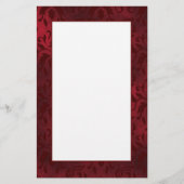 Elegantes rotes Damask Schreibpapier Briefpapier (Vorderseite)