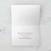 Elegantes rotes Frohe Weihnachten Script (Innenseite)