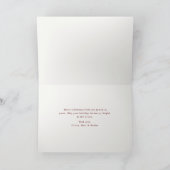Elegantes rotes Frohe Weihnachten Skript Foto (Innenseite)
