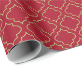 Elegantes rotes Geschenkpapier  (Rolleneckpunkt)