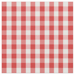 Elegantes rotes Gingham-Muster Stoff