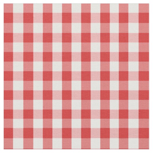 Elegantes rotes Gingham-Muster Stoff (Nahaufnahme)