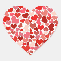 Elegantes rotes Herz-Muster