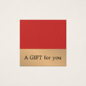 Elegantes Rotes Imitat Gold Bold Salon (Vorderseite)