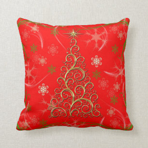 Elegantes rotes kissen