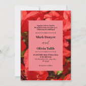 Elegantes rotes Motherboard für die Einladung zur  (Vorderseite)