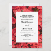 Elegantes rotes Motherboard für die Einladung zur  (Vorderseite)