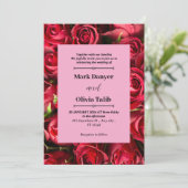 Elegantes rotes Motherboard für die Einladung zur  (Stehend Vorderseite)