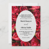 Elegantes rotes Motherboard für die Einladung zur (Vorderseite)