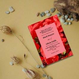 Elegantes rotes Motherboard für die Einladung zur 