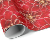 Elegantes rotes Muster Geschenkpapier (Rolleneckpunkt)