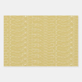 Elegantes rotes Muster Geschenkpapier Set (Vorderseite 3)