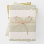 Elegantes rotes Muster Geschenkpapier Set (Beispiel)