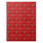 Elegantes rotes Muster Notizblock (Vorderseite)