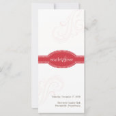 Elegantes Rotes Programm, Caroline Wedding Collect (Vorderseite)
