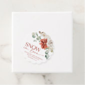 Elegantes Rotes Schnee in Liebe Winter Brautparty Geschenkanhänger (Beispiel)