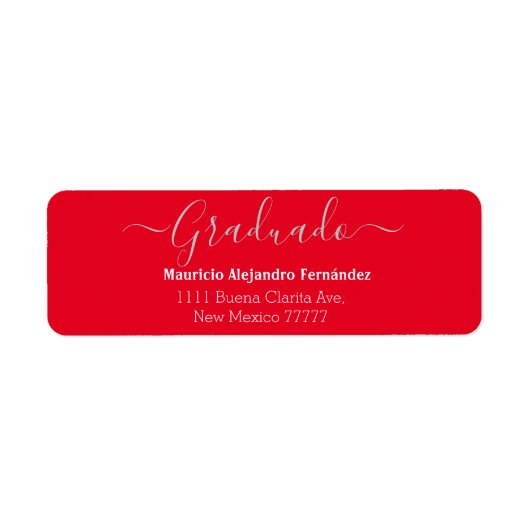 Elegantes Rotes Spanisch | Class Year Return Labra (Vorne)