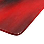 Elegantes Rotes Splash-Glas Schneidebrett (Ecke)