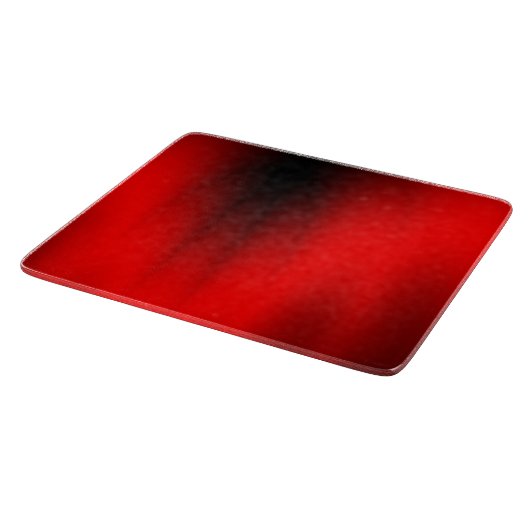 Elegantes Rotes Splash-Glas Schneidebrett (Ecke)