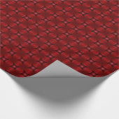 Elegantes rotes Sternexplosion Muster Premium Wrap Geschenkpapier (Ecke)