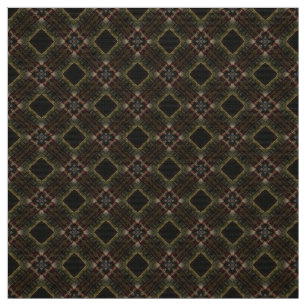 Elegantes rotes und braunes Gewand aus Tile - Geo Stoff